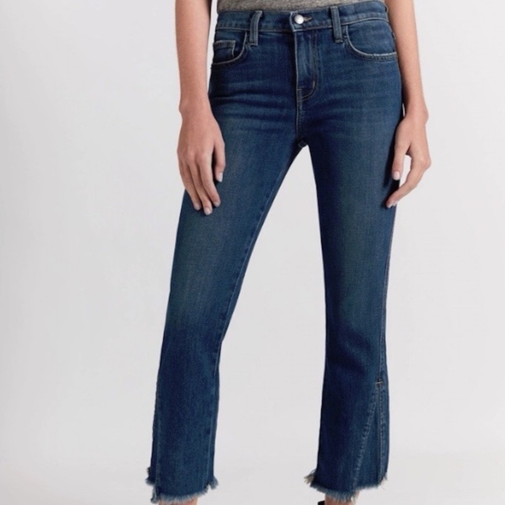 Current Elliott Womens Kick out Cropped Flare Jeans Sz 27